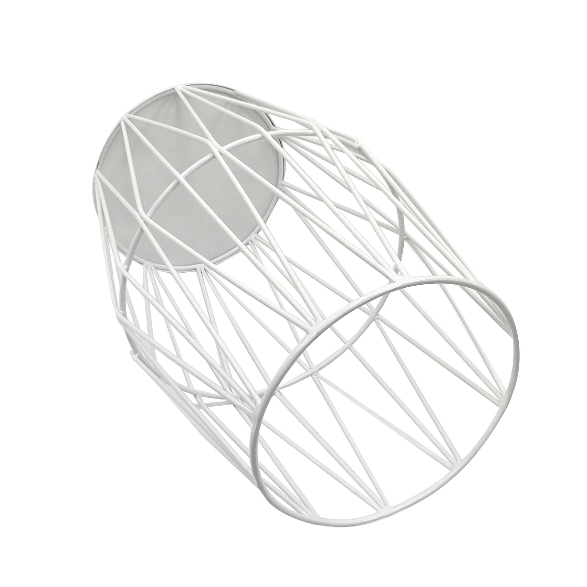 18" White Metal Outdoor Stool by Ashland®
